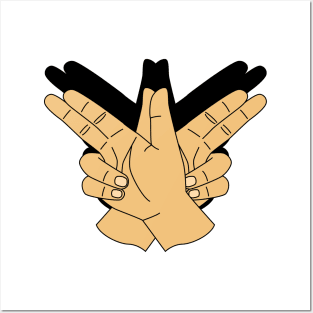 Bird Hand Sign Posters and Art